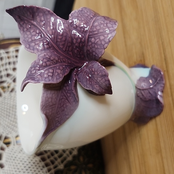 👉*VERY RARE VINTAGE* FRANZ PORCELAIN BASIL TEA CUP & SAUCER SET ~EXCELLENT COND - Picture 5 of 13